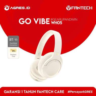 Fantech GO VIBE WH05 | Wireless Bluetooth Headset Headphone Blue