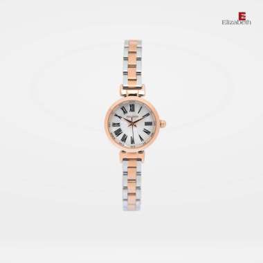 Jam Tangan Wanita - Elizabeth | Chain Strap 2201-0859 Rose-Silver