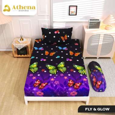 ATHENA Sprei Disperse SINGLE 120x200 Tinggi 20cm Fly n Glow