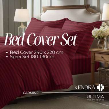 KENDRA ULTIMA Bed Cover Set Carmine 180x200 T30