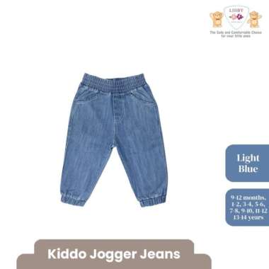 LIBBY Earth Celana Panjang Jeans Polos Bayi & Anak Laki-laki Perempuan Kiddo Jeans Panjang Unisex 1-