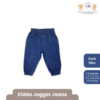 LIBBY Earth Celana Panjang Jeans Polos Bayi & Anak Laki-laki Perempuan Kiddo Jeans Panjang Unisex 1-
