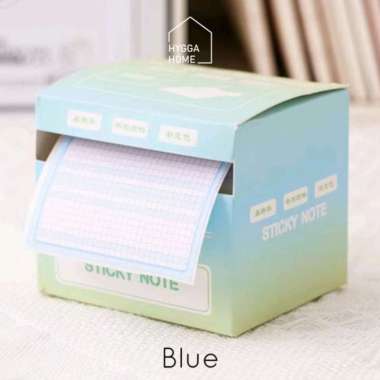 CHIMON Sticky Notes Roll Cute Aesthetic Pull Out Sticker Memo Paper Cute Sticker Blue