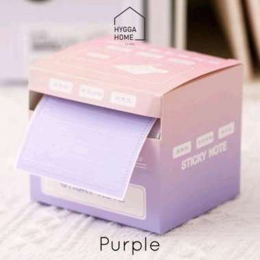 CHIMON Sticky Notes Roll Cute Aesthetic Pull Out Sticker Memo Paper Cute Sticker Purple