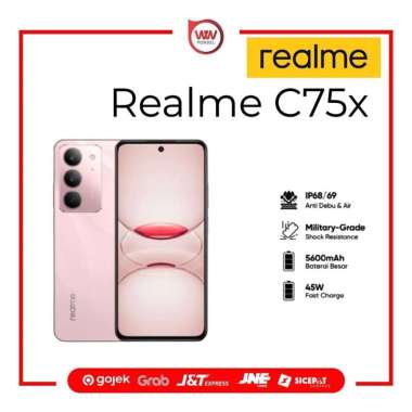 Hp Realme C75x Ram 8GB Internal 128GB Garansi Resmi Coral Pink