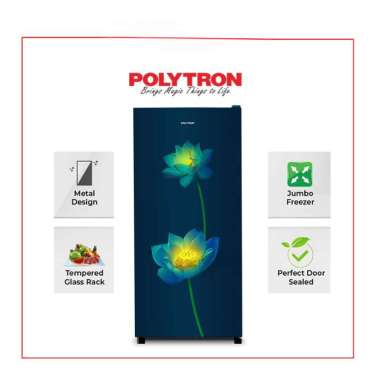 POLYTRON Kulkas 1 Pintu 180 Liter PRB 187LB