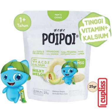 PoiPoi Healthy Snack Milky Melon 25g Snack Anak