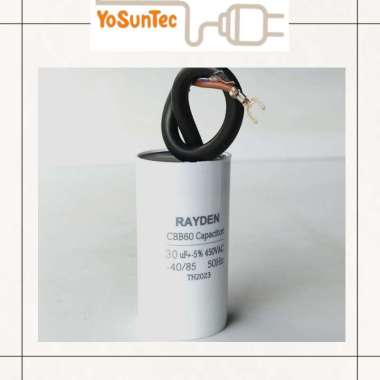 Rayden Kapasitor Pompa Air CBB60 450V AC 8 12uF 14 30 uF Capacitor Bulat 25 UF