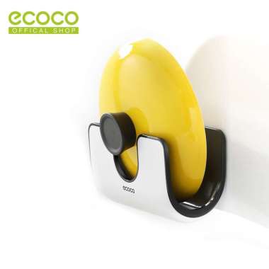 ECOCO Wall Mounted Pot Cover Rack - Rak Dapur Tutup Panci Gantungan Spatula Sotil Gantungan Black
