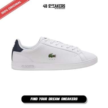 Sepatu Pria Lacoste Graduate Pro 222 1 White/Navy (744SMA0014042) Original 44