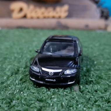 Diecast Miniatur Mazda 6 2008 hitam skala 1:64