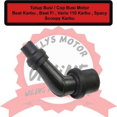 Tutup Busi Cop Busi Motor Beat Vario Scoopy Spacy / Cangkong Busi Beat