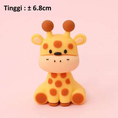 Dekorasi & Hiasan Kue Ulang Tahun Anak - Cake Topper Tema Hewan Safari Zoo Jerapah