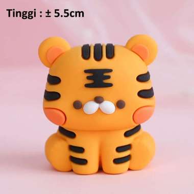 Dekorasi & Hiasan Kue Ulang Tahun Anak - Cake Topper Tema Hewan Safari Zoo Harimau