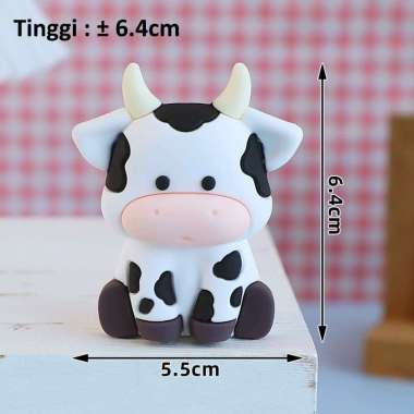Dekorasi & Hiasan Kue Ulang Tahun Anak - Cake Topper Tema Hewan Safari Zoo Sapi
