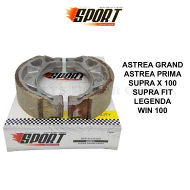 Kampas Rem Belakang Grand Supra Prima PREMIUM SPORT Kampas rem tromol Grand Firodo Astrea Grand Supr