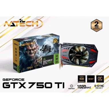 VGA NATECH NVIDIA GeForce GTX750Ti 4GB DDR5 128BIT Garansi 2 tahun Semarang