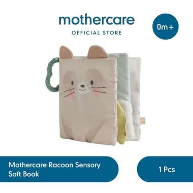 Mothercare Sensory Soft Book - Mainan Edukasi Buku Bayi Racoon