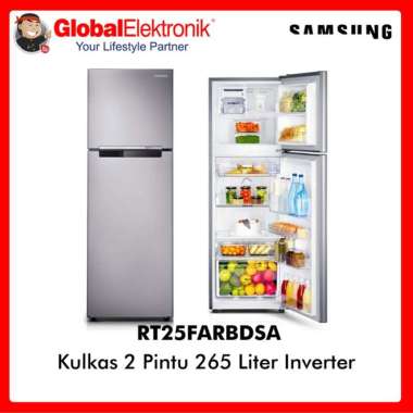 Samsung Kulkas 2 Pintu RT25FARBDSA 256 Liter Digital Inverter