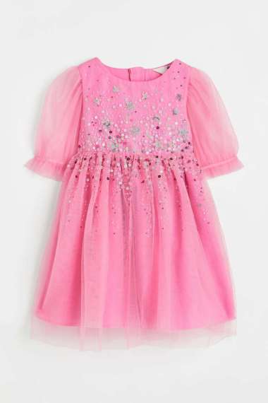 H&M Kids Eq Elisa Dress Pink Pakaian Anak (1113846001) 122