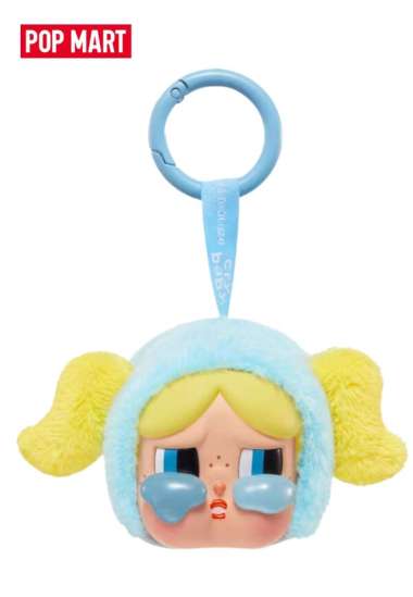 Pop Mart CRYBABY x Powerpuff Girls Series Bubbles Vinyl Face Plush - Bubbles