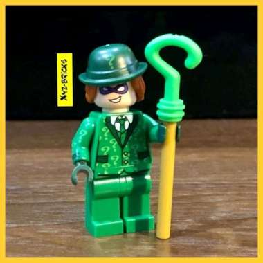 LEGO SH334 - DC Super Heroes The Riddler Minifigure with Cane