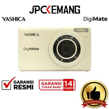 JPC KEMANG Yashica DigiMate Compact Digital Pocket Camera Yashica Digi Mate GARANSI RESMI Off White