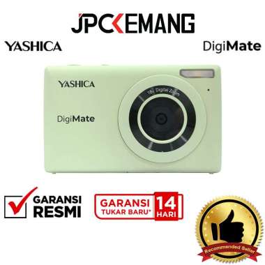 JPC KEMANG Yashica DigiMate Compact Digital Pocket Camera Yashica Digi Mate GARANSI RESMI Mint Green