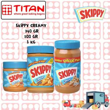SKIPPY CREAMY SELAI KACANG BERBAGAI UKURAN 500 GR