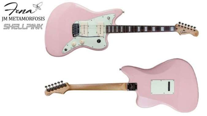 Fena Metamorfosis JM Jazz Master Electric Guitar Shell Pink