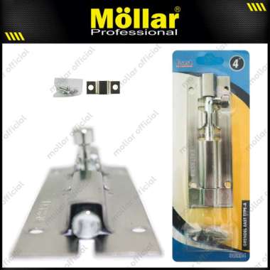 EAST 3GR04 Grendel Pintu 4" Tipe A Stainless Steel Slot Kunci Jendela Kamar Rumah