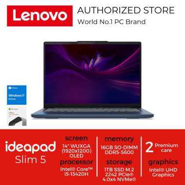 LENOVO IDEAPAD SLIM 5 I5 13420H 16GB 1TB 14" WUXGA OLED W11 OHS Blue
