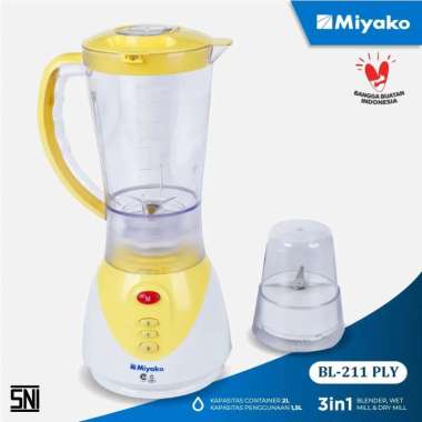 Blender Miyako BL211PLY - Blender Plastik 1.5 Liter - Kuning
