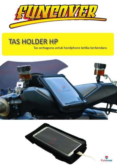 Tas HP Smartphone waterproof Holder motor tali Ojek Online Anti Air