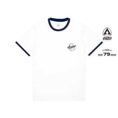 Aerostreet T Shirt Efron Variasi Navy Off White Kaos T Shirt ABAAA XXL