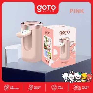 Goto Civa Pompa Galon Lipat Dispenser Air Minum ElektrikĀ USBĀ Charge PINK