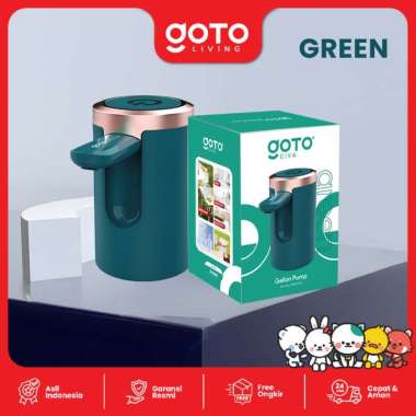 Goto Civa Pompa Galon Lipat Dispenser Air Minum Elektrik USB Charge GREEN