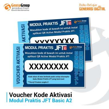 KODE AKSES BUKU TES BAHASA JEPANG JLPT BANK SOAL - JFT MODUL PRAKTIS JFT MODUL PRAKTIS VOUCHER KODE 