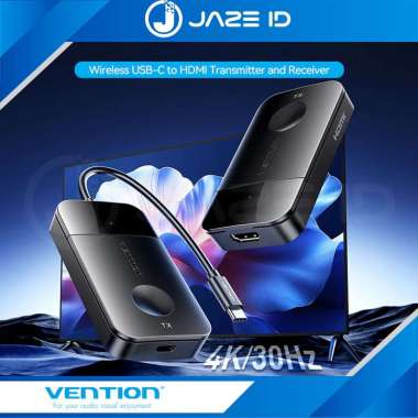 Vention Wireless USB Type C to HDMI Dongle Video Transmitter Extender Receiver 4K TV 50m Wifi