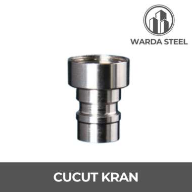 Cucut Kran Taman Stainless - Sambungan Mesin Cuci Pipa Nepel Selang Drat Inch