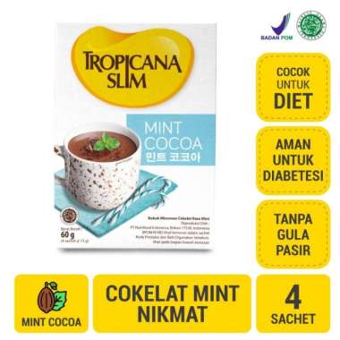 Tropicana slim salted caramel cocoa / orange cocoa / avocado coffee / mint cocoa / white coffee isi 