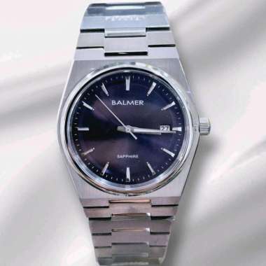Balmer B-2715L silver dial biru jam tangan cewek original