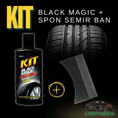 Paket Semir Ban Kit Black Magic+Spon Semir ban