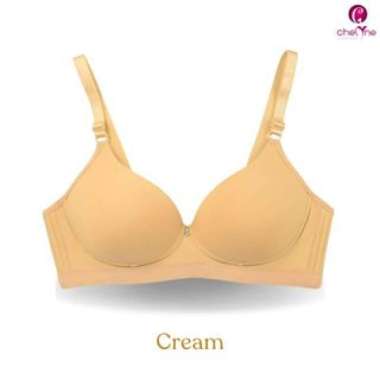 Chelyne BH Wanita BA18 Full Cup Bra Spandex Lycra Premium Tanpa Kawat Penyangga - 36/42 Cup B Daily