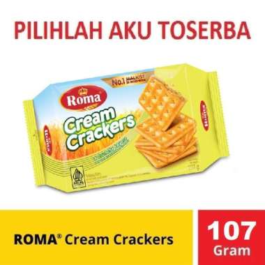 ROMA Malkist Roma Cream Crackers Biskuit 107 g - ( HARGA SATUAN )