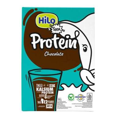 Hilo Teen Protein 250gr - Susu Tinggi Protein Dan Kalsium Chocolate