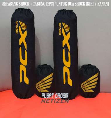 [COD] 2 set [sepasang sarung shock plus tabung] sarung shock belakang cover shock belakang pcx 160 p
