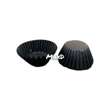 Dragon Pack Cup Cake Cases Size 5,5 cm Base 2,4 cm Hitam Repack 1/2 Roll