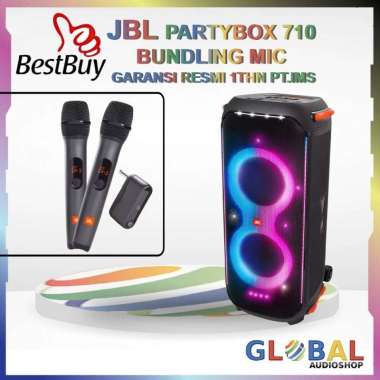 JBL Partybox 710 Original 800 Watt Speaker Bluetooth 5.1 Partybox710 Garansi Resmi 1 Tahun mic jbl