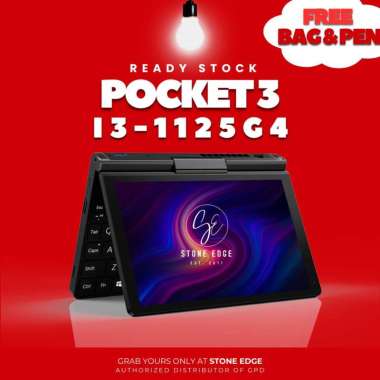 GPD Pocket 3 2025 Refresh Edition Mini Laptop 8 Inch 360 Touchscreen Intel i3 i3-1125G4 Ram 16GB SSD